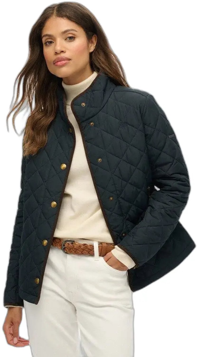 Superdry Estate Country Liner Jas Dames Gewatteerde jassen Marineblauw