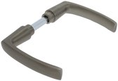 Starx Deurkruk Blok - Aluminium F9 - RVS Kleur - Geschikt voor Deuren van 38 t/m 45 mm - Inclusief Stift en Inbussleutel - Voor Binnen en Buiten - Afmetingen 2 x 10 x 14,5 cm