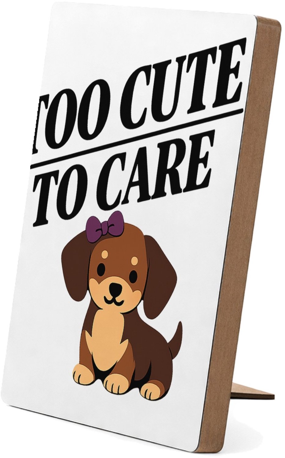 Mr Cadeautjes Glasframe/MDF 12,7 x 17,8 - design Eigenzinnige quoteprint met een andere huisdierheld en een s | cadeau Wit