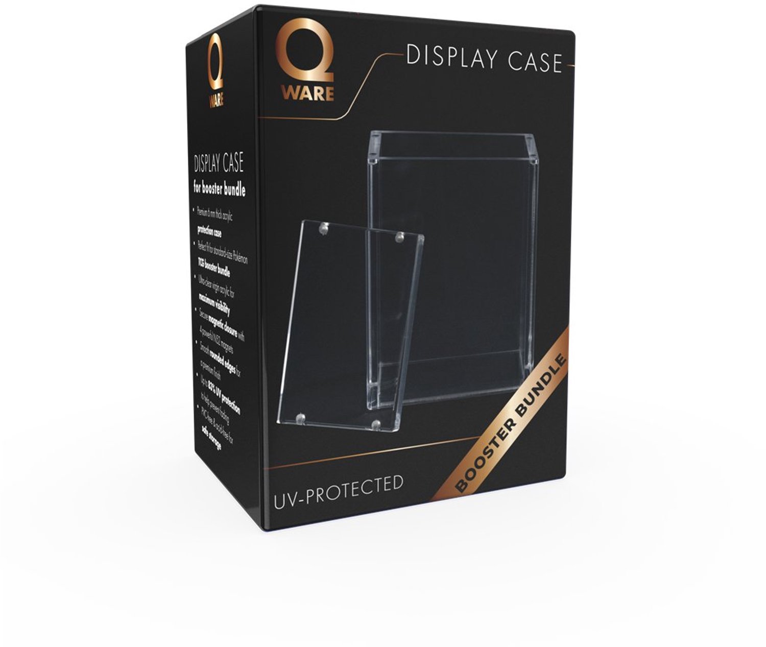 Asmodee display case booster bundle acryl bescherming TCG kaarten.