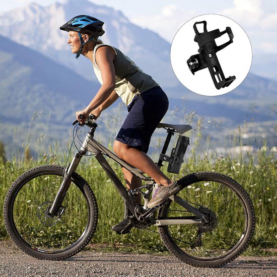Verstelbare Fleshouder Fiets - Zonder Schroeven - 360° Draaibaar - Zwart — afbeelding 3
