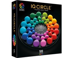 SmartGames IQ Circle Deluxe - Logisch Denkspel & Premium Breinbreker - Geometrische Puzzel met 120 Opdrachten - Luxe Cirkel Puzzel - Solospel voor Tieners en Volwassenen - Vanaf 14 Jaar
