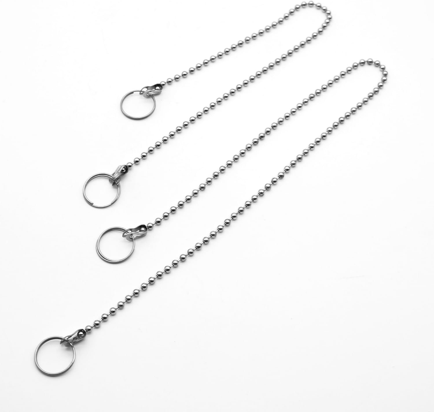 Set van 2 Douchegoot Stopkettingen - 38cm & 27cm - RVS
