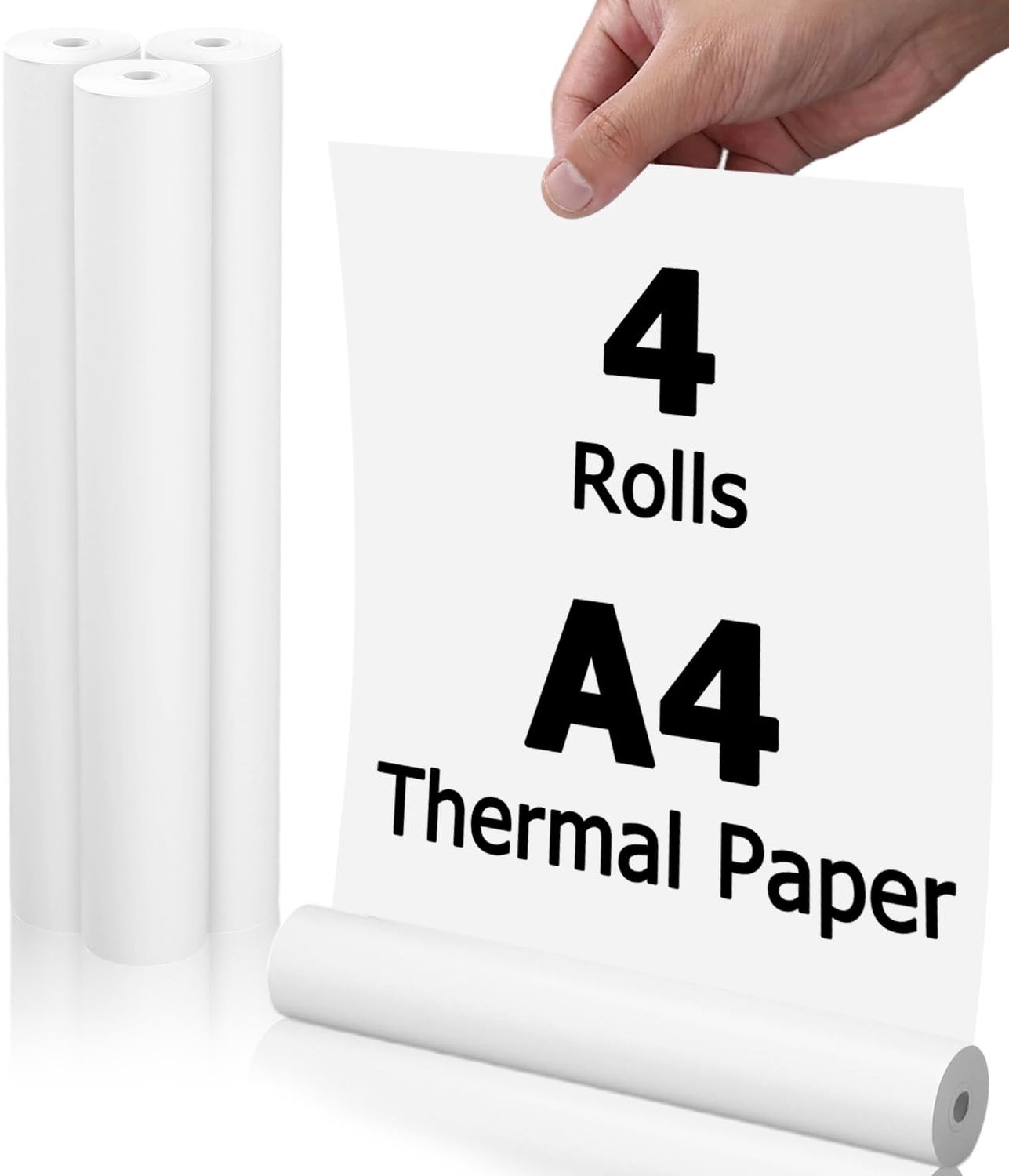 Set van 4 A4 Thermisch Papier voor Draagbare Printers