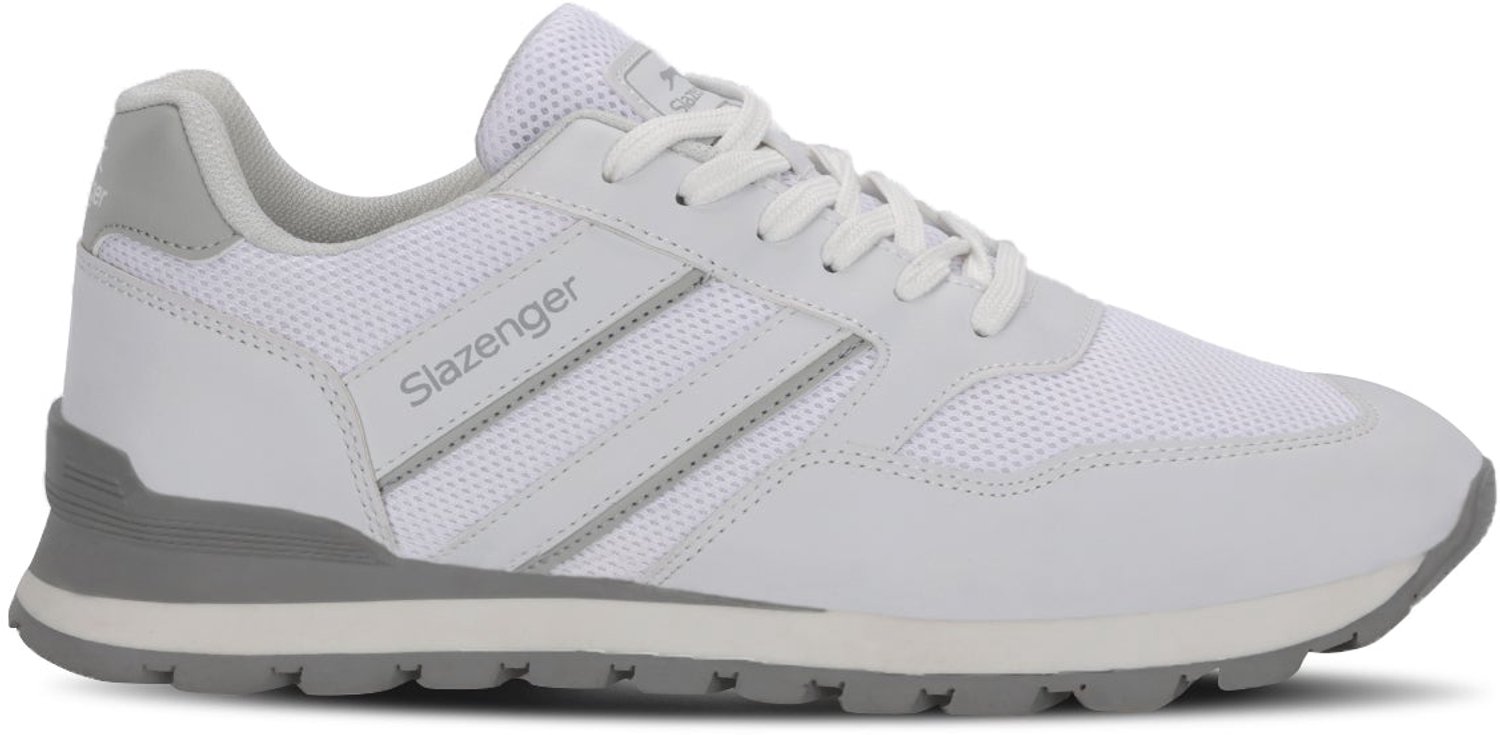 Slazenger Sanchez Heren Sneakers - Wit / Grijs