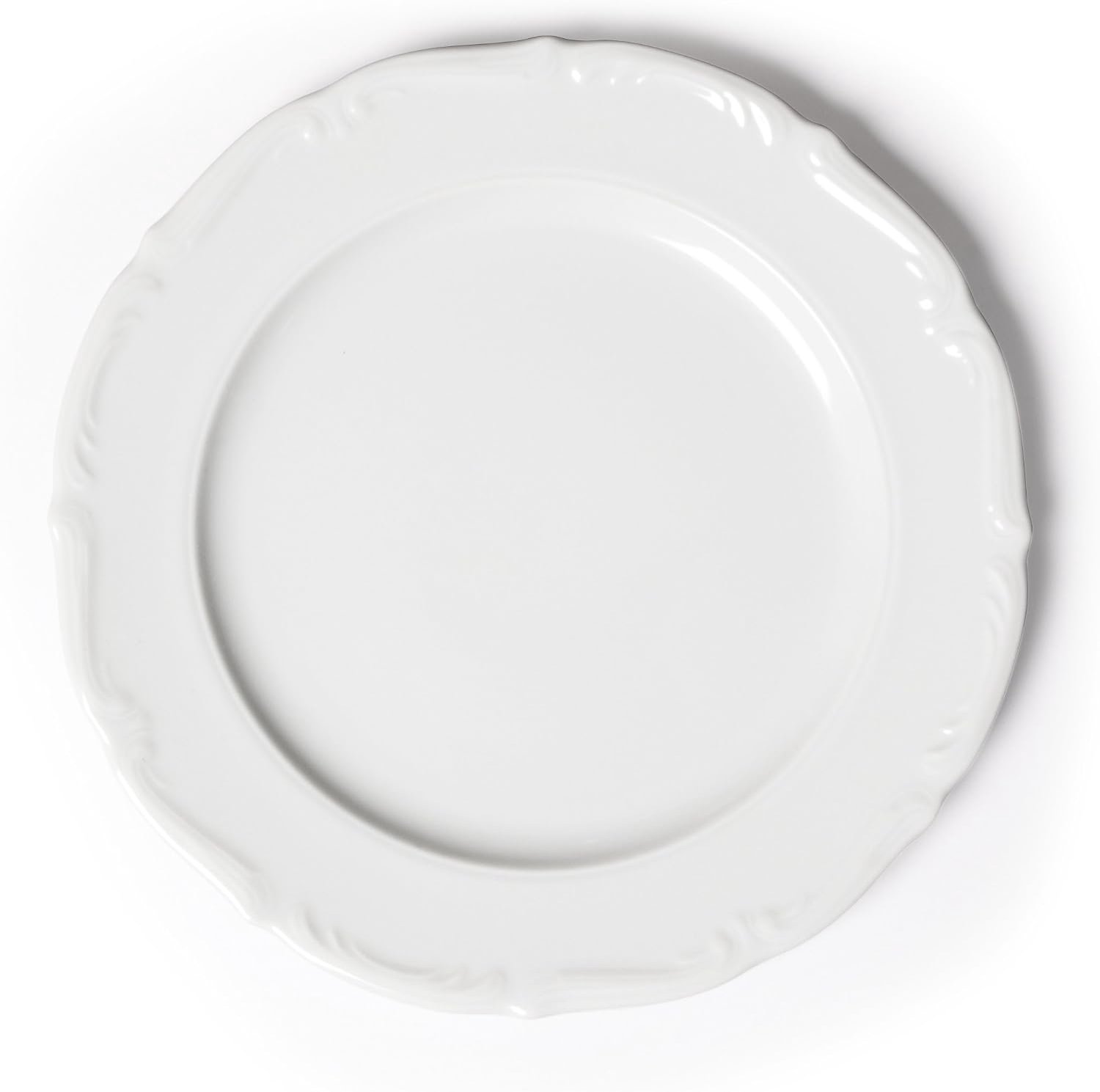 Porseleinen Dinerbord, Wit, 27x27x4 cm - Merkloos