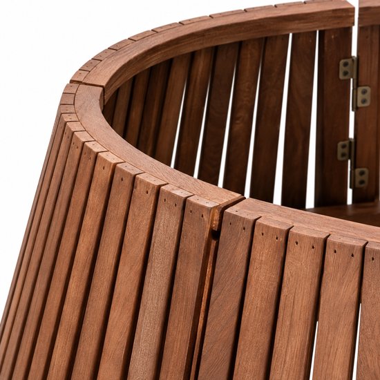 Little Grove Oakridge houten kerstboommand bruin - Ø71 cm