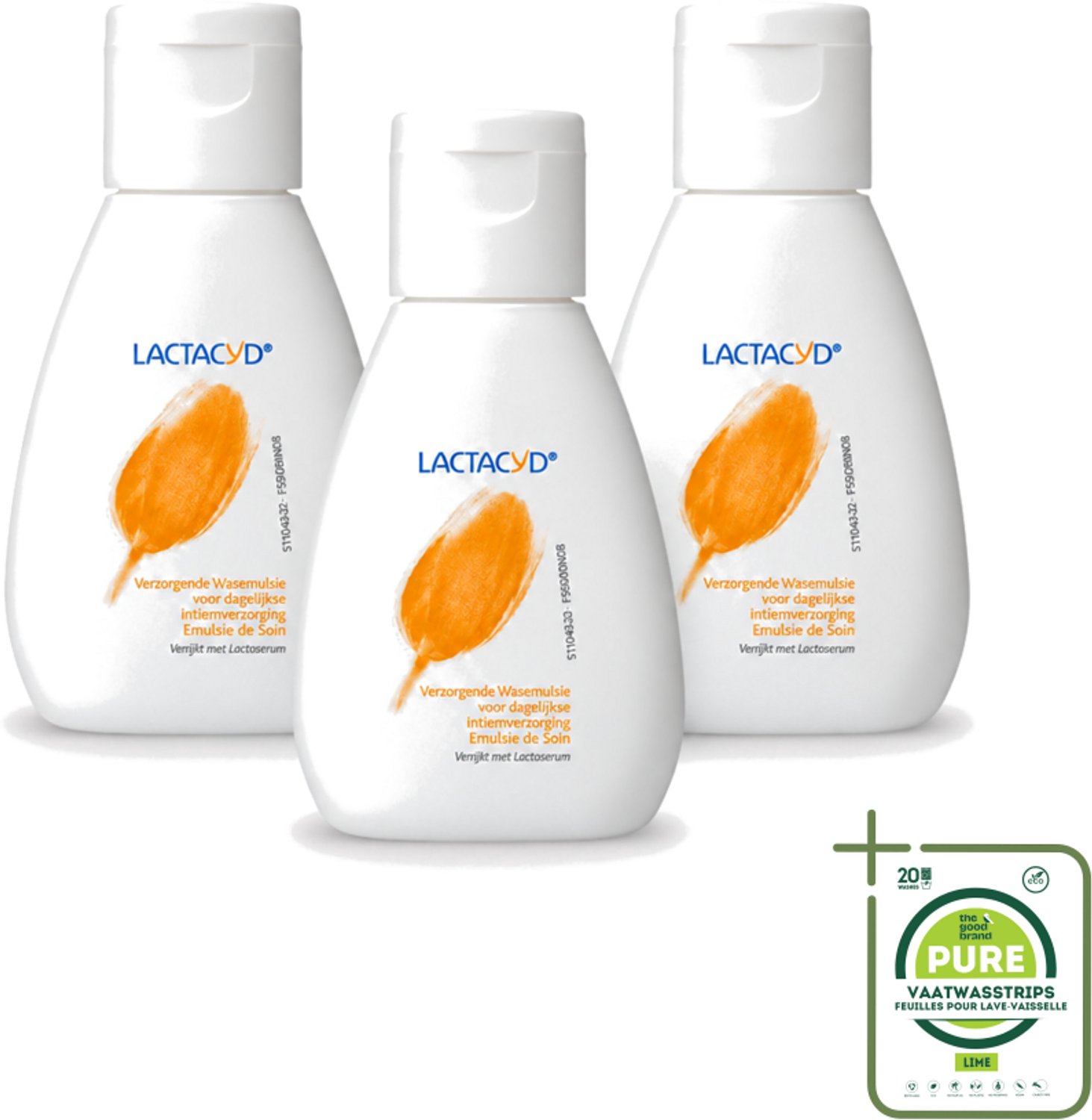 3 x Lactacyd – Verzorgend – Mild en pH-vriendelijk – 50 ml - Grootverpakking - Vaatwasstrips - Intieme Verzorging - Wasemulsie - Natuurlijke Balans - PH-vriendelijk - Droogheid