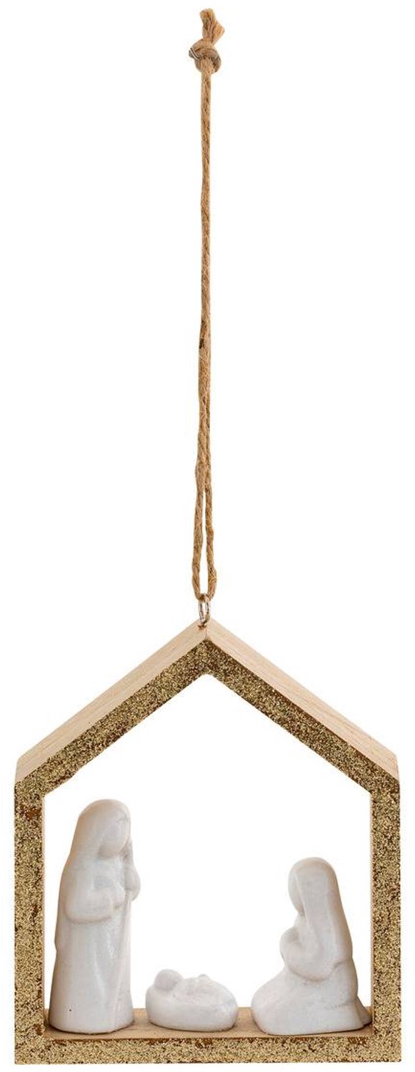 Atmosphera Créateur d'intérieur® SDN HARS CRECHE HUIS 13CM Blanc