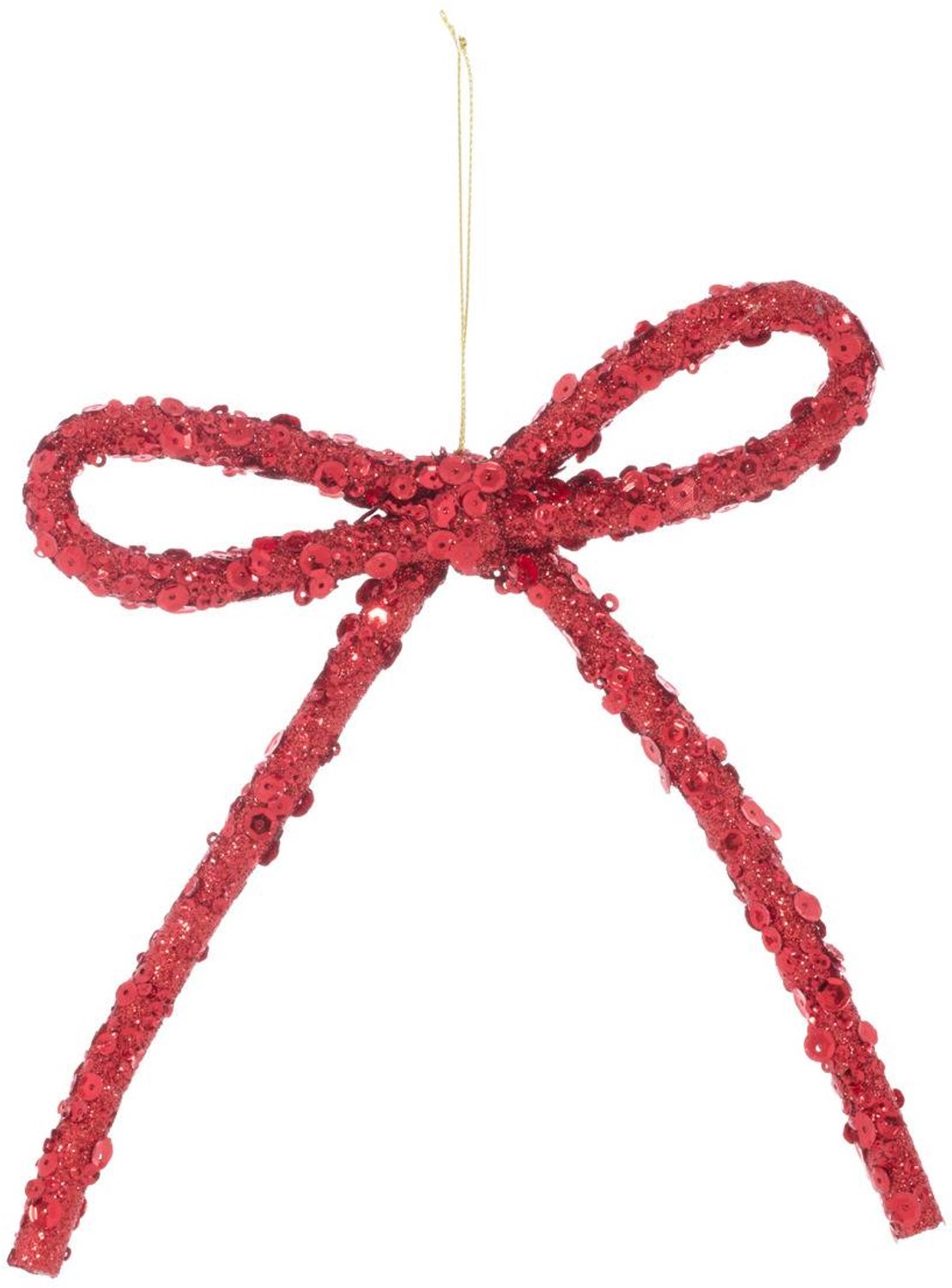 Atmosphera Créateur d'intérieur® SDN PLF NOEUD ROOD GOUD 17CM Rouge