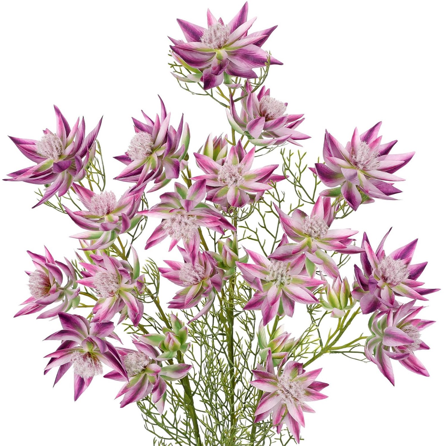 3 Stuks Kunstmatige Serruria Florida Bloemen voor Interieurdecoratie