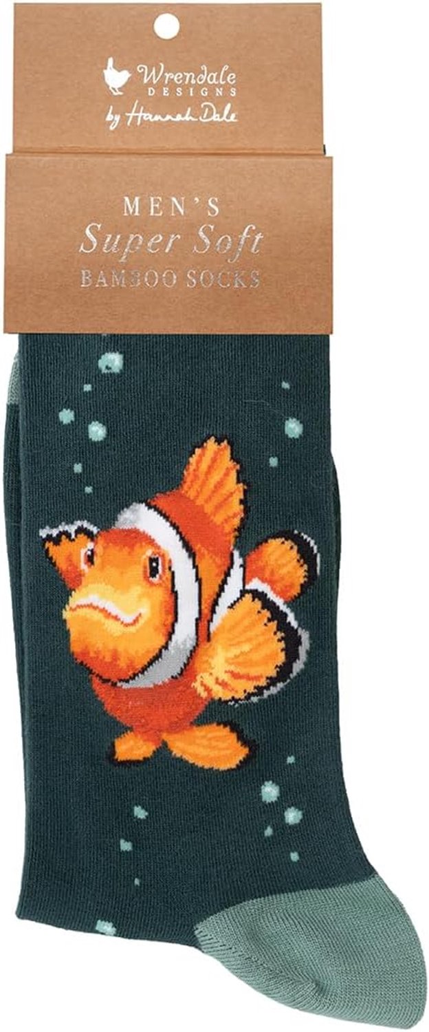 Wrendale Designs Clownvis Sokken Heren Maat 7-11