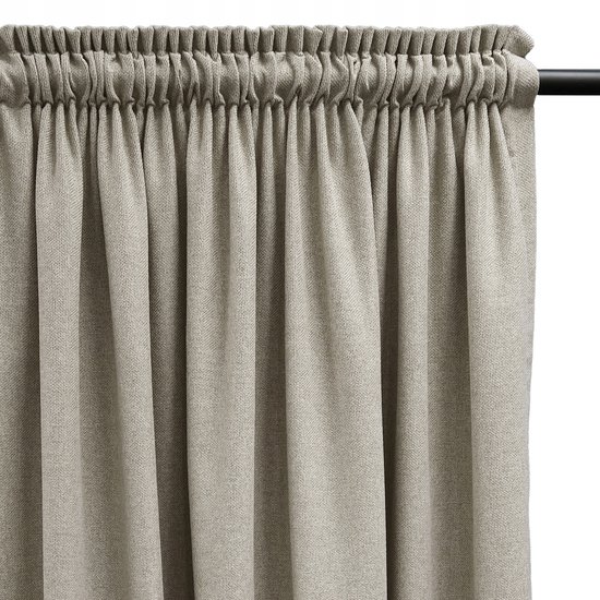 Verduisterende Gordijnstof Beige 140x185 cm - Stijlvol en Praktisch