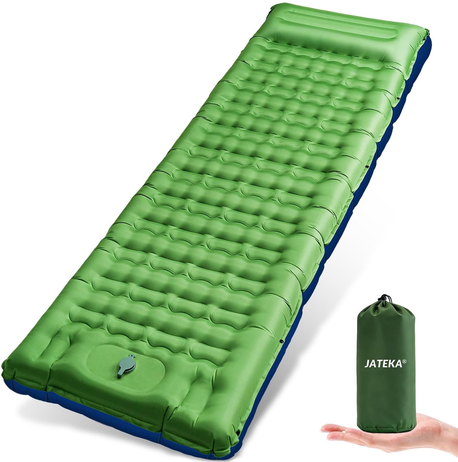 Zelfopblazende Campingmat met Kussen