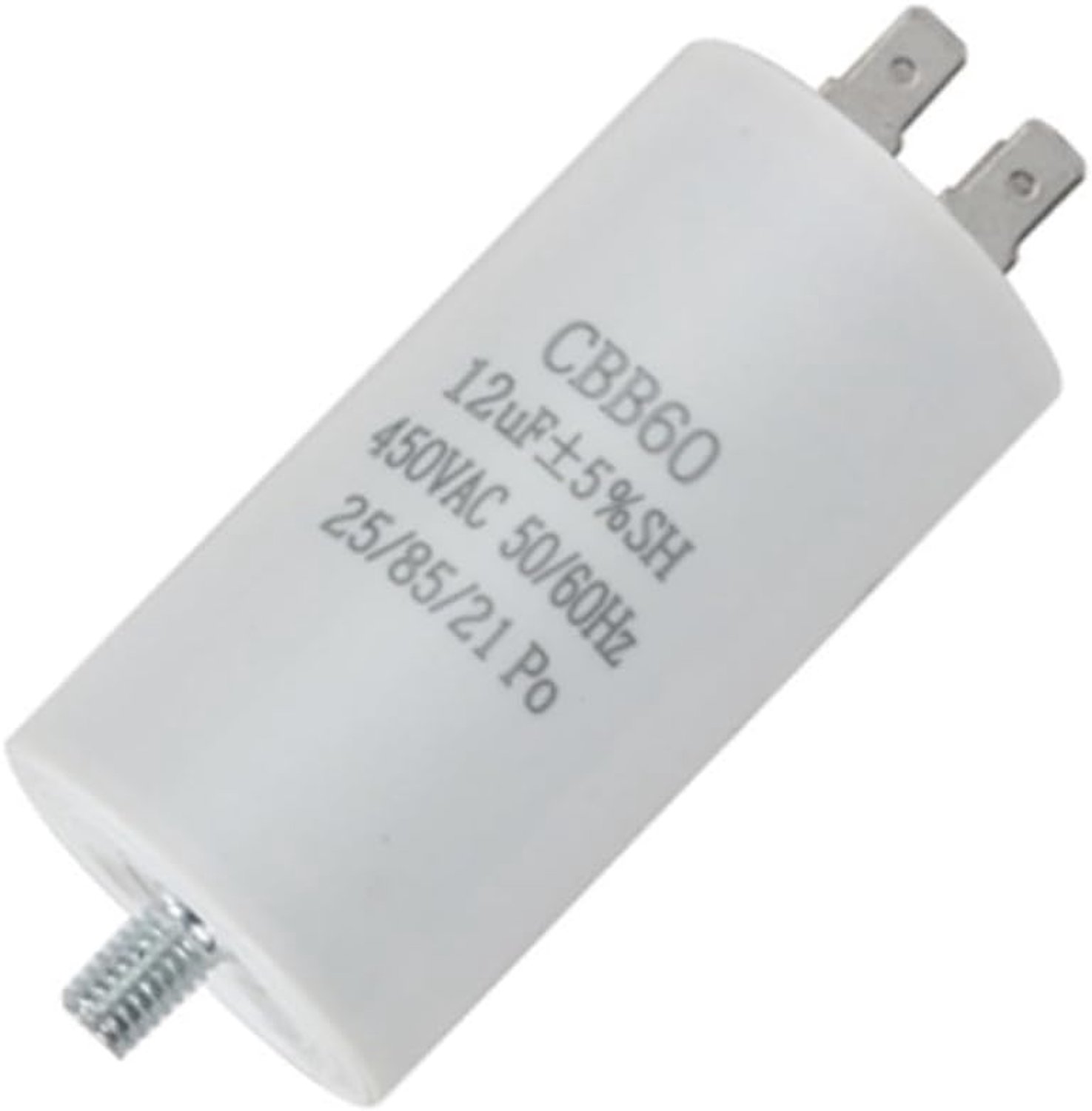 Bedrijfscondensator CBB60 12 µF - 40 x 70 mm - 450 V AC - voor luchtcompressoren en motoren - ServiceTopper