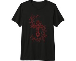 Kruis tattoo, grunge stijl, kunst, emo t-shirt