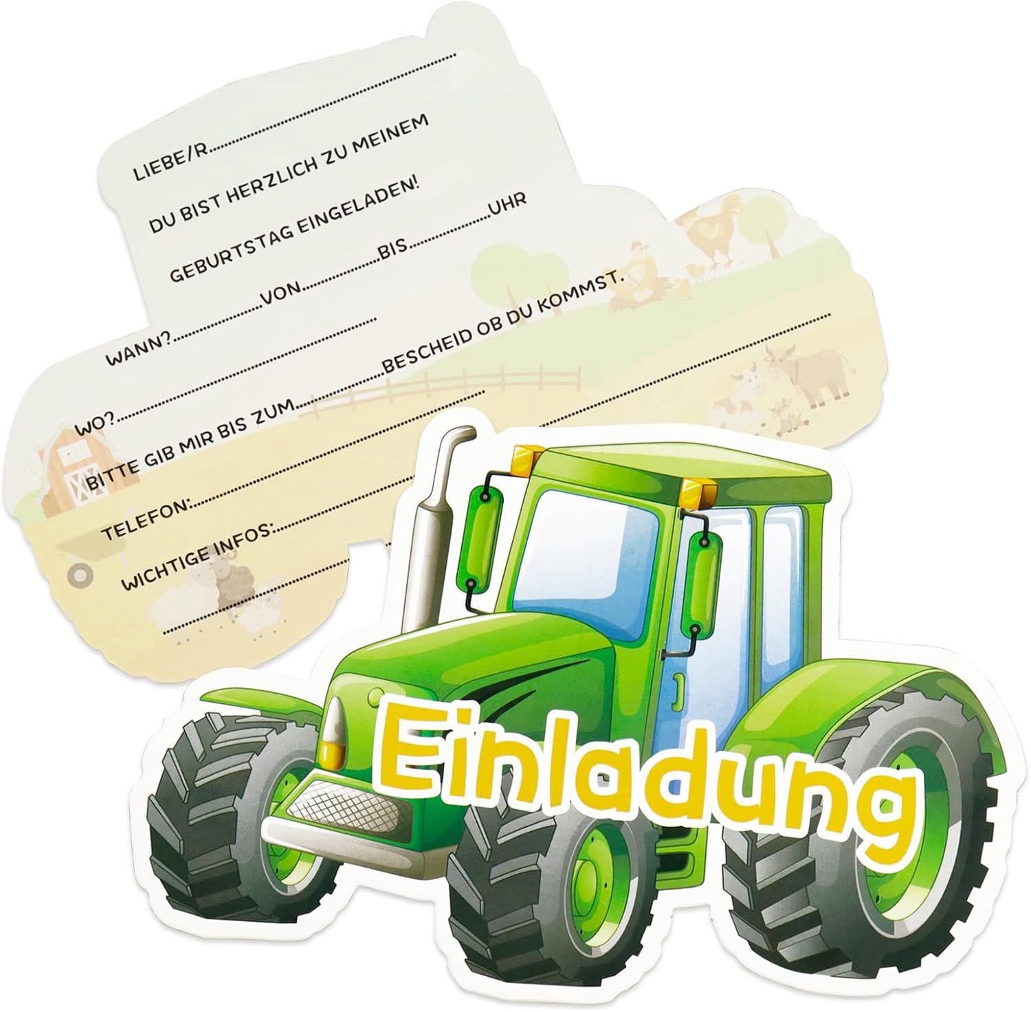 Uitnodigingen Kinderfeest 12 stuks