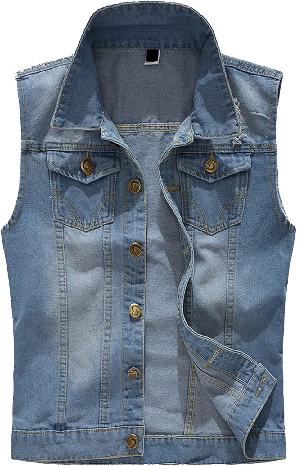 Vest, klassieke mouwen, dunne jas