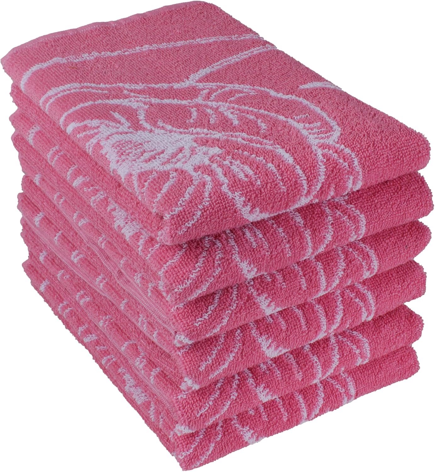 Katoen 50x50 cm, bloem, roze