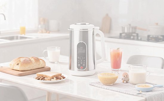 Elektrische Blender - Automatische Blender - Sojamelkmaker - Multifunctionele Keukenmachine - 1200 ml - 24 uurs Timer - 4 uur Warmtebehoud - Zelfreinigend - 8-in-1 - Voor Sojamelk & Notenmelk & Babyvoeding & Sap — afbeelding 5