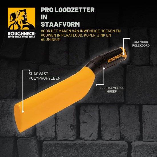 Pro Loodzetlat – Dakgereedschap voor het maken van binnenhoeken en vouwen in lood, koper, zink en aluminium — afbeelding 5