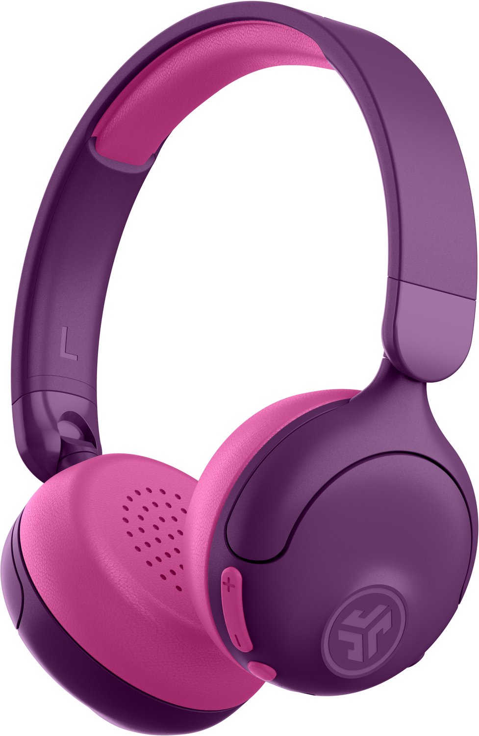 JLab JBuddies ANC Draadloze Kinderkoptelefoon - Noise Cancelling Hoofdtelefoon Kinderen Draadloos & Bedraad (2-in-1) - 85 dB Veilig Volumebegrenzer - 48+ uur - Met Microfoon - Bluetooth - Vanaf 2 jaar – Koptelefoon Kinderen - Roze