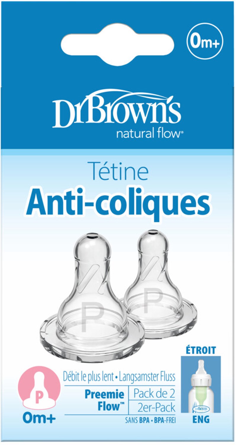 Dr. Brown's Options+ Flesspeen - Prematuur - Smalle halsfles - 2 stuks van Dr. Brown's — afbeelding 4