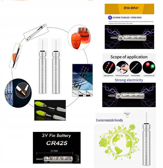 100x CR425 Batterijen voor Hengelsport Verlichting — afbeelding 2