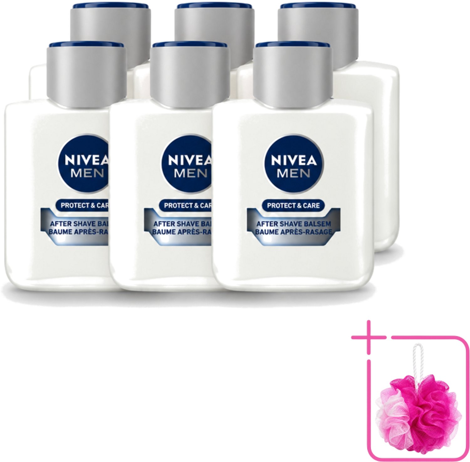 6 x Nivea - Men - Protect & Care Aftershave Balsem - Balm - 100 ml - Bulkverpakking - Aftershave balsem - Huid verzorging