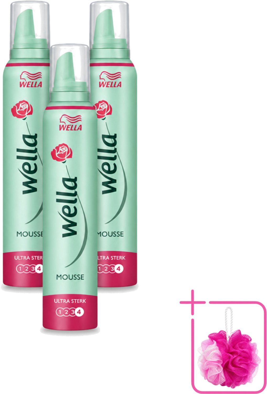3 x WellaFlex Hold Ultra Strong Mousse - Haarmousse - Langdurige Versteviging - Flexibele Textuur - 200 ml - Bulkverpakking - Haarversteviging - Haar fixatie