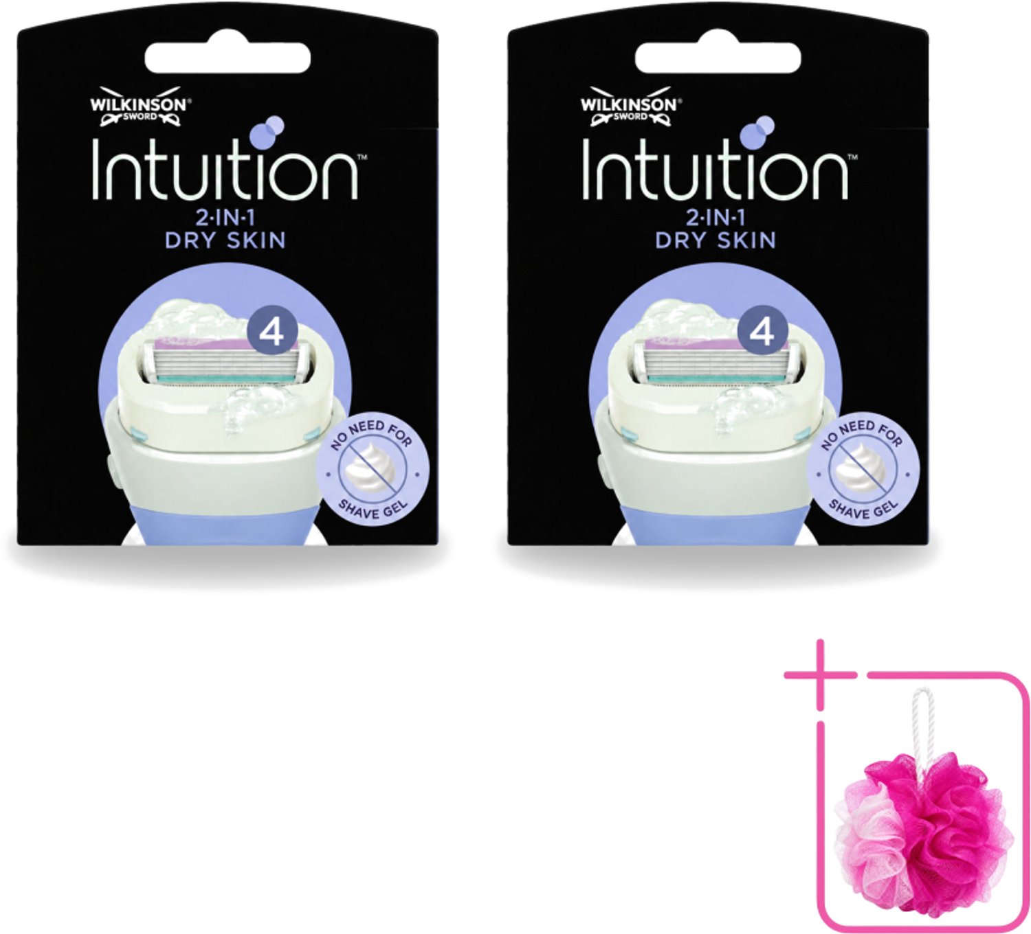 2 x Wilkinson – Scheermesjes – Intuition Dry Skin Coconut Milk & Almond Oil – 3 Scheermesjes - Bulkverpakking - Scheermesje droge huid - Kokosmelk scheermesje