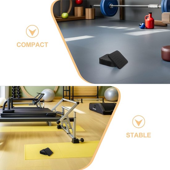 8 Stuks Antislip Loopbandmat van Dubbele Siliconen Pads Schokdempend Geluidsreducerend voor Fitnessapparatuur Zoals Hometrainers Roeimachines Loopbanden Beschermt Vloeren Effectief — afbeelding 3