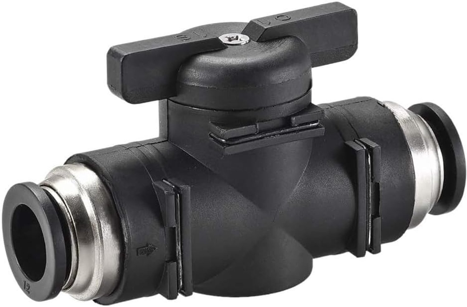12mm BUC pneumatic valve, 1 piece manual switch controller push to connect shut off ball valve for air flow control - ShopVlot