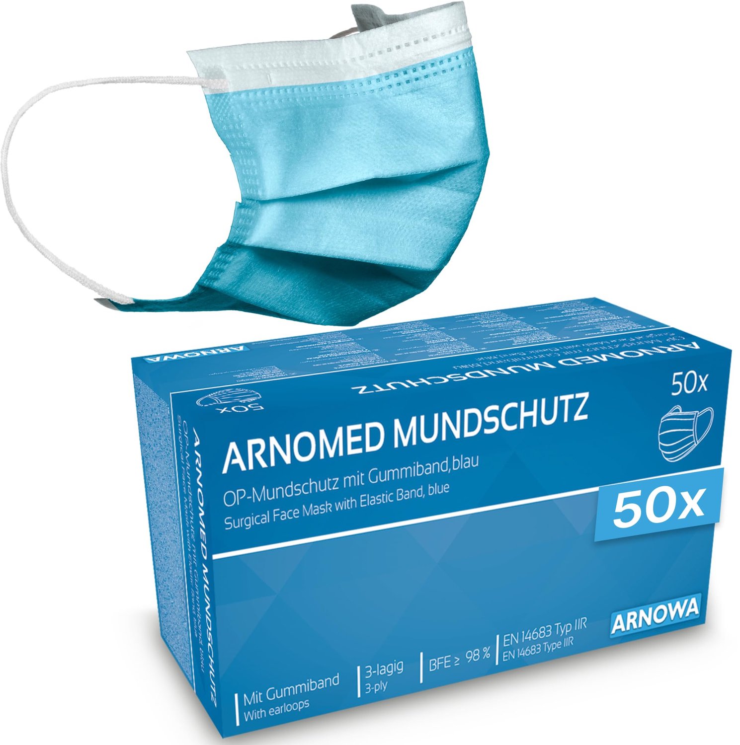 Medisch mondmasker 50 x - roze - CE-gecertificeerd - wegwerpmaskers voor bescherming - ShopVlot