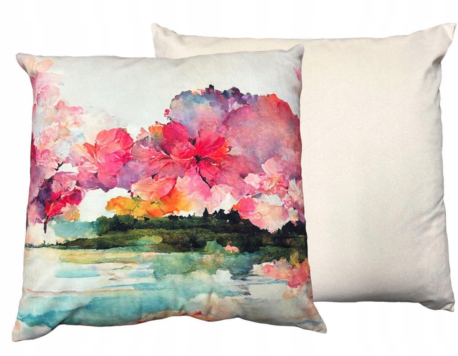 Decoratieve Kussenhoes 45x45 cm - Zacht Velours met Lentepatronen