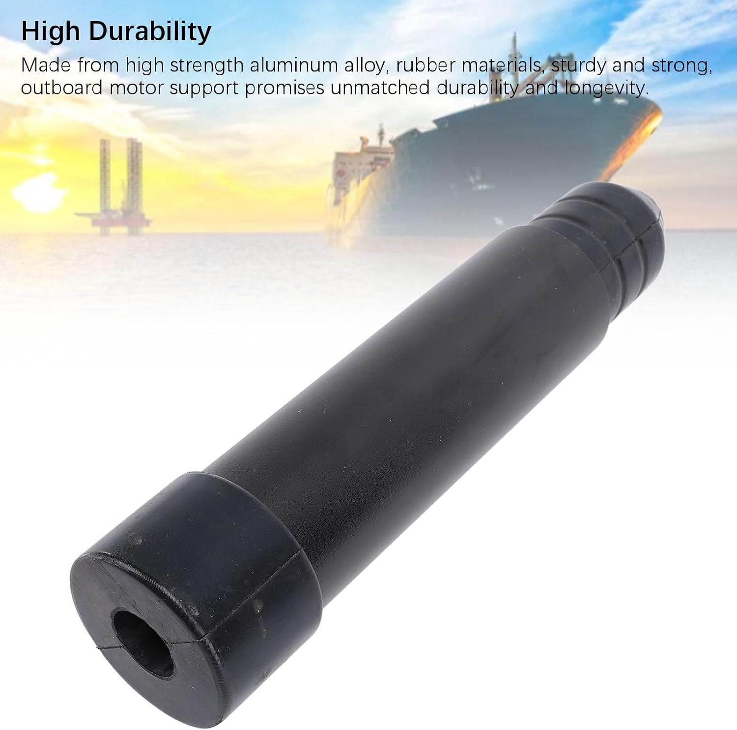 Goshyda 2 Stuks Buitenboordmotor Transom Saver Aluminiumlegering Rubber