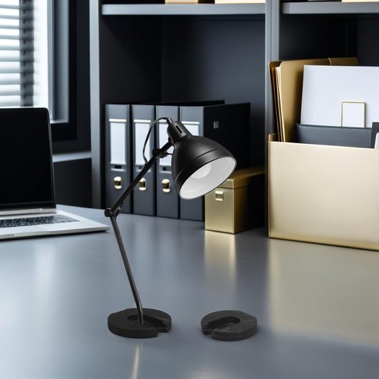 2 Stuks Verzwaarde Lampvoet Metalen Basis voor Stabiele Tafellampen Zware Ijzeren Vervangingsplaat voor Extra Ondersteuning in Kantoor Slaapkamer — afbeelding 3