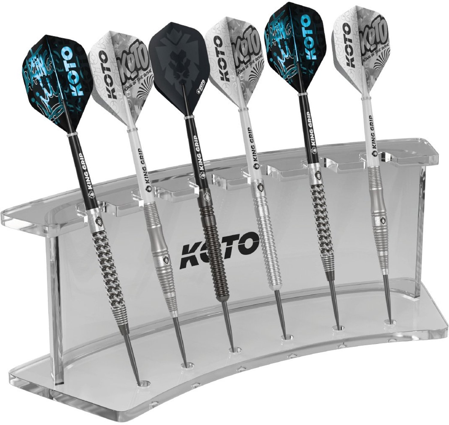 KOTO 6 Holes Wave Darts Display - Dartpijl Houder