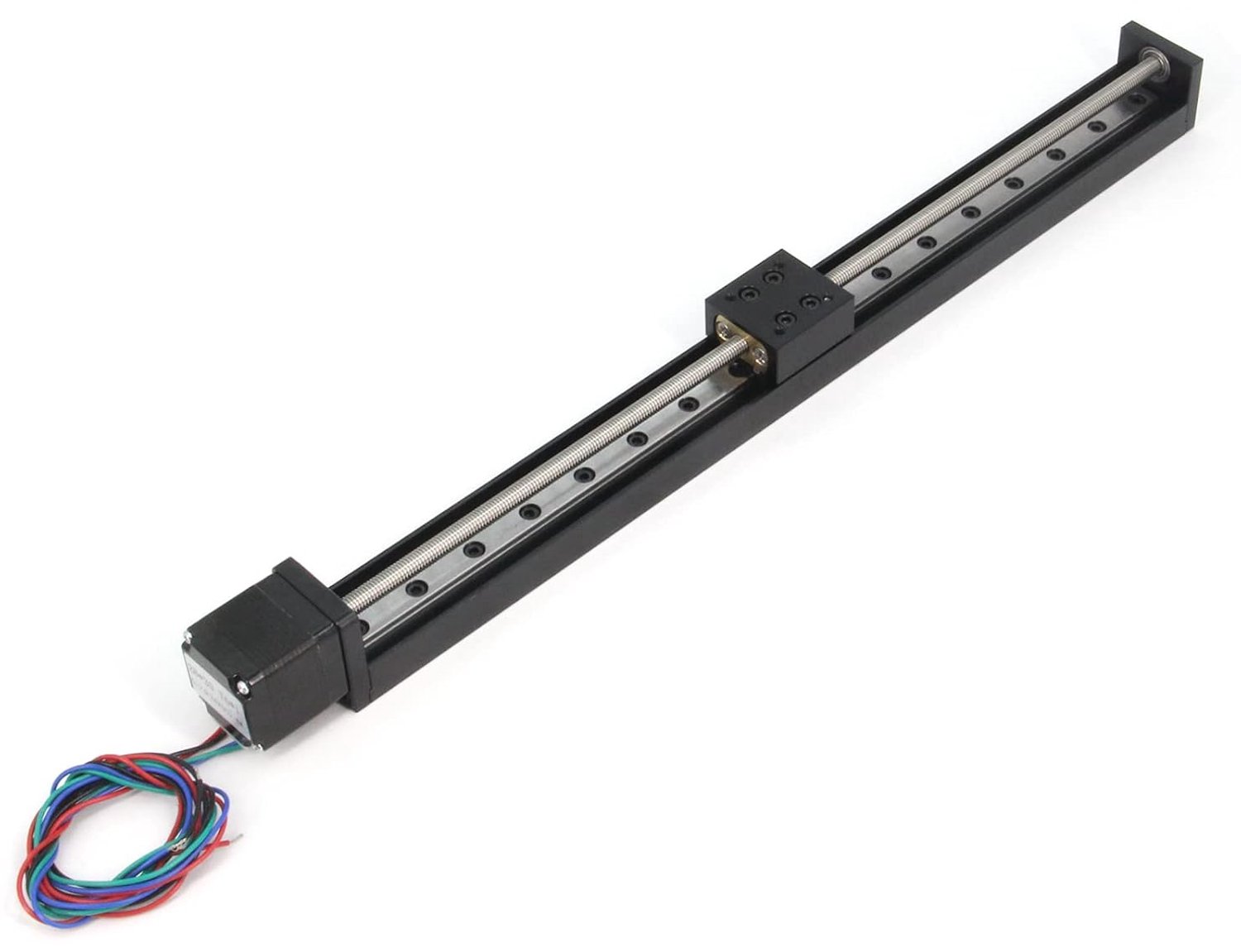 1 stuk mini lineaire railgeleiding, sledeaandrijving T6x1 loodspindel met NEMA11 stappenmotor, 300 mm effectieve heflengte voor doe-het-zelf CNC-router-onderdelen X Y Z lineair (maat: 300