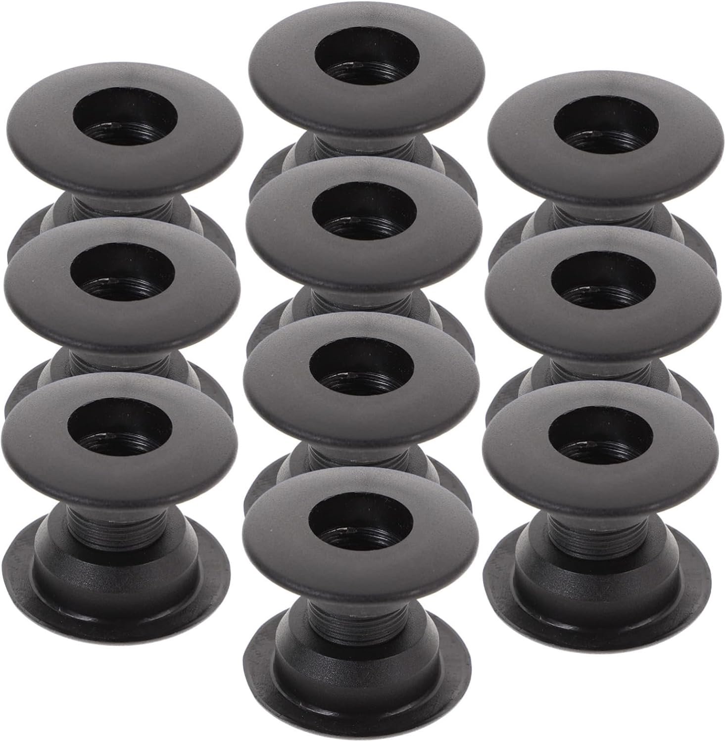 Happyyami 10-Set Accessoires voor voetbalmachines voetbaltafel bord handelswijze voetbalaccessoires bus hengel tafelspel onderdelen tafelvoetbal tafelvoetbal stang Zwart