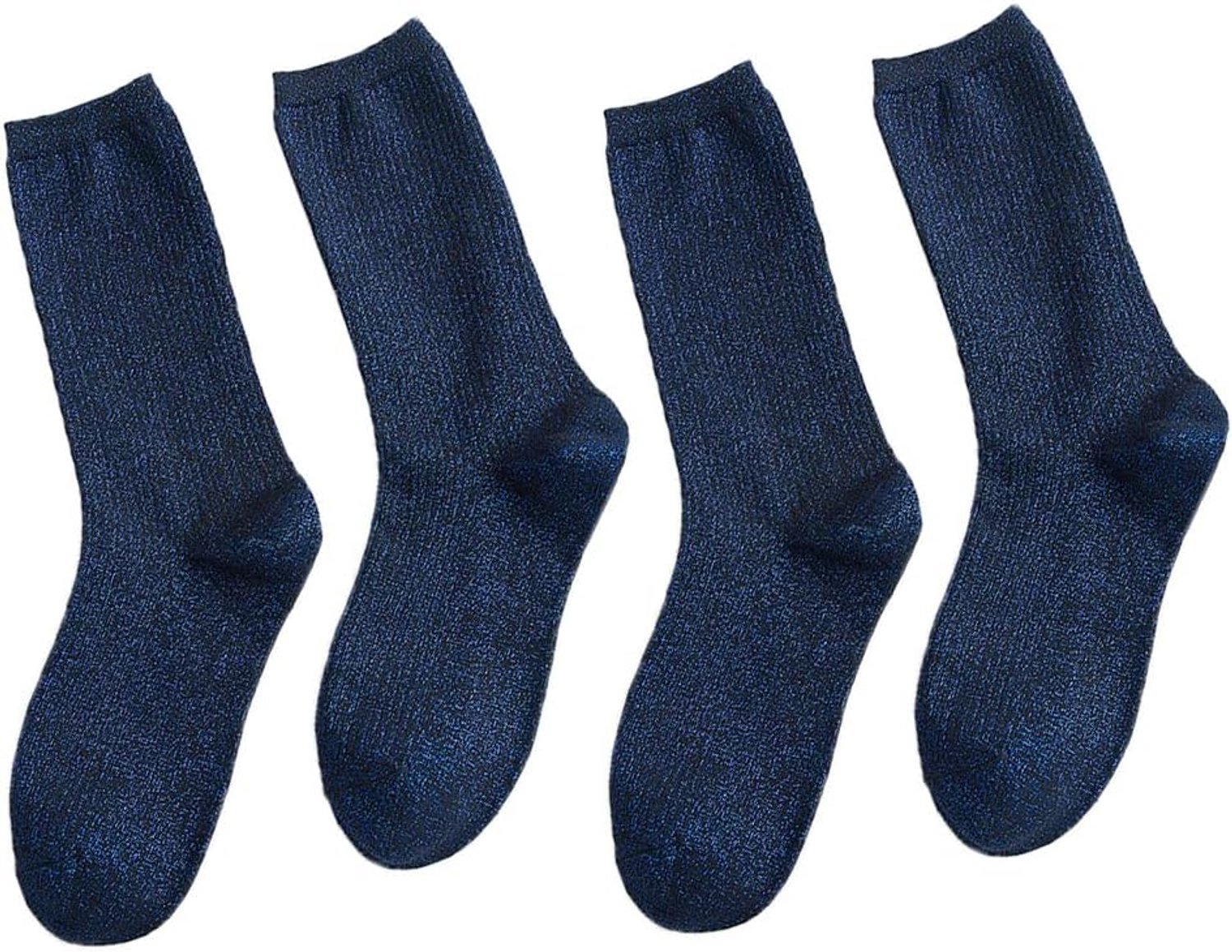 Lurex Glinsterende sokken voor dames, 5 paar, katoen, uniseks, ademende comfortabele tailleband, esthetische sokken, comfortabele geribbelde sokken, geschikt voor sport, vrije tijd, feestjes