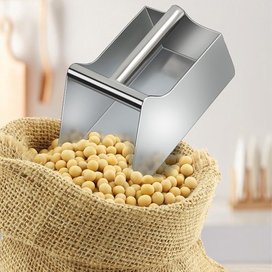 Roestvrijstalen voedsellepel, keukenschep, theelepel, snoeplepel, schep voor bloem en popcorn, kleine multifunctionele keukenlepel, multifunctioneelkeukengereedschap, serveerlepel voor de bar Snoeplepel,snoeplepel,schep voor bloem en popcorn, kleine — afbeelding 3