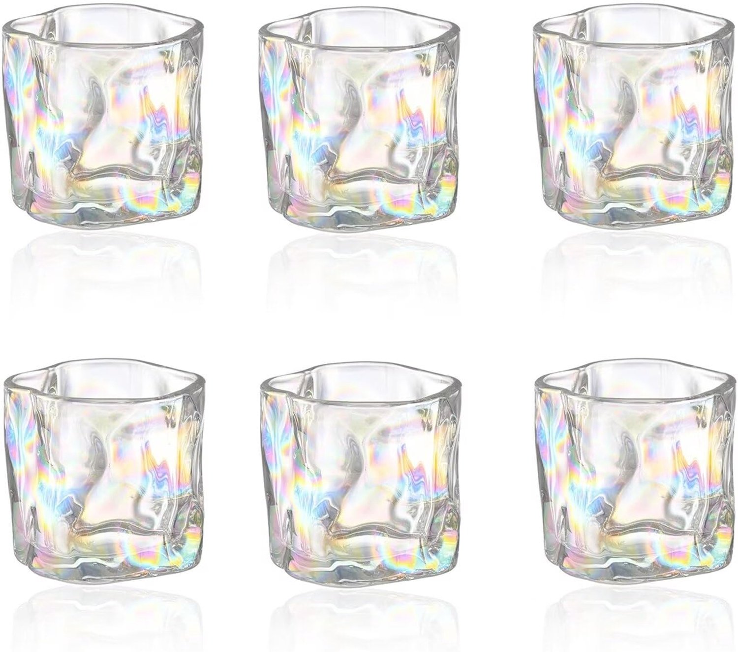 Longing Home Waterglazen, drinkglazen, set van 6, van glas, geschikt voor dagelijks gebruik, familiediners, restaurants en buitenscenario's
