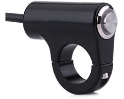 Fydun Moto Manubrio Interruttore 22mm 10-12V 10-16A Montaggio Interruttore Pulsante Faro Fendinebbia Lampada CNC Alluminio (B)