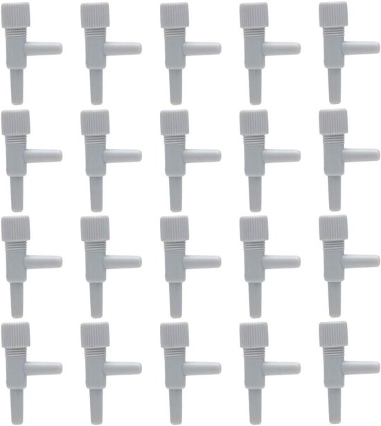 20 Stuks Aquarium Luchtventielen voor Vissentanks, 4mm Slang — afbeelding 4