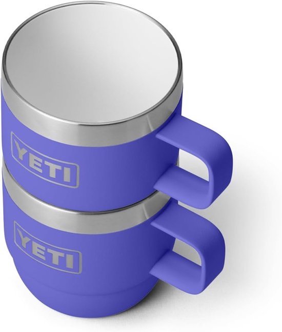 Set van 2 isolerende espresso-mokken RVS stapelbaar 177ml zwart — afbeelding 3