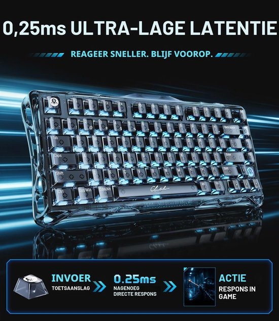 Gaming Toetsenbord met Hall Effect Technologie en 8K Rapid Trigger voor Snelle Acties — afbeelding 3
