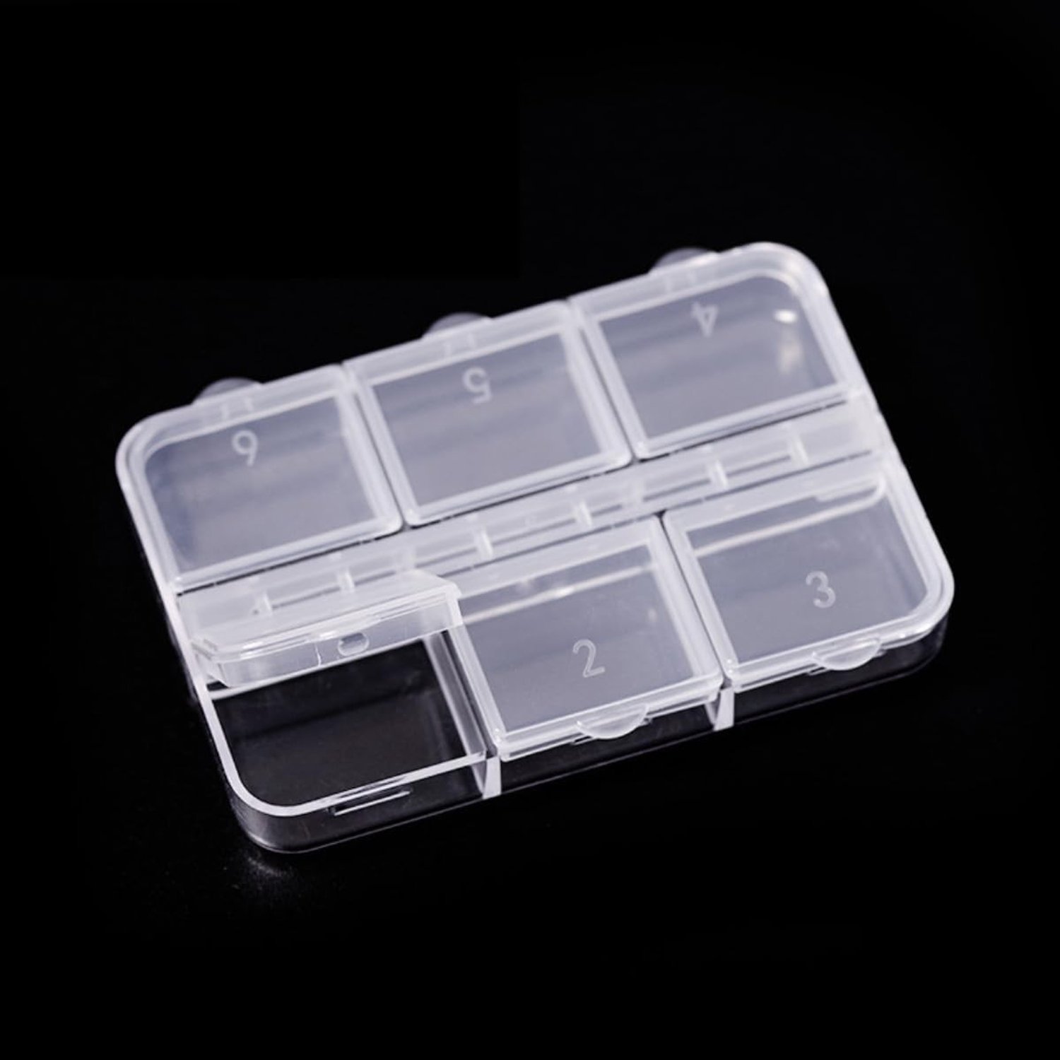 Set van 10 Sorteerdozen, Kleine Opbergdozen met 6 Compartimenten voor Cosmetica, Sieraden en Kleine Voorwerpen