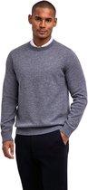 FALKE Basic Lambswool Crew elegante klassieker wol trui heren grijs - maat M