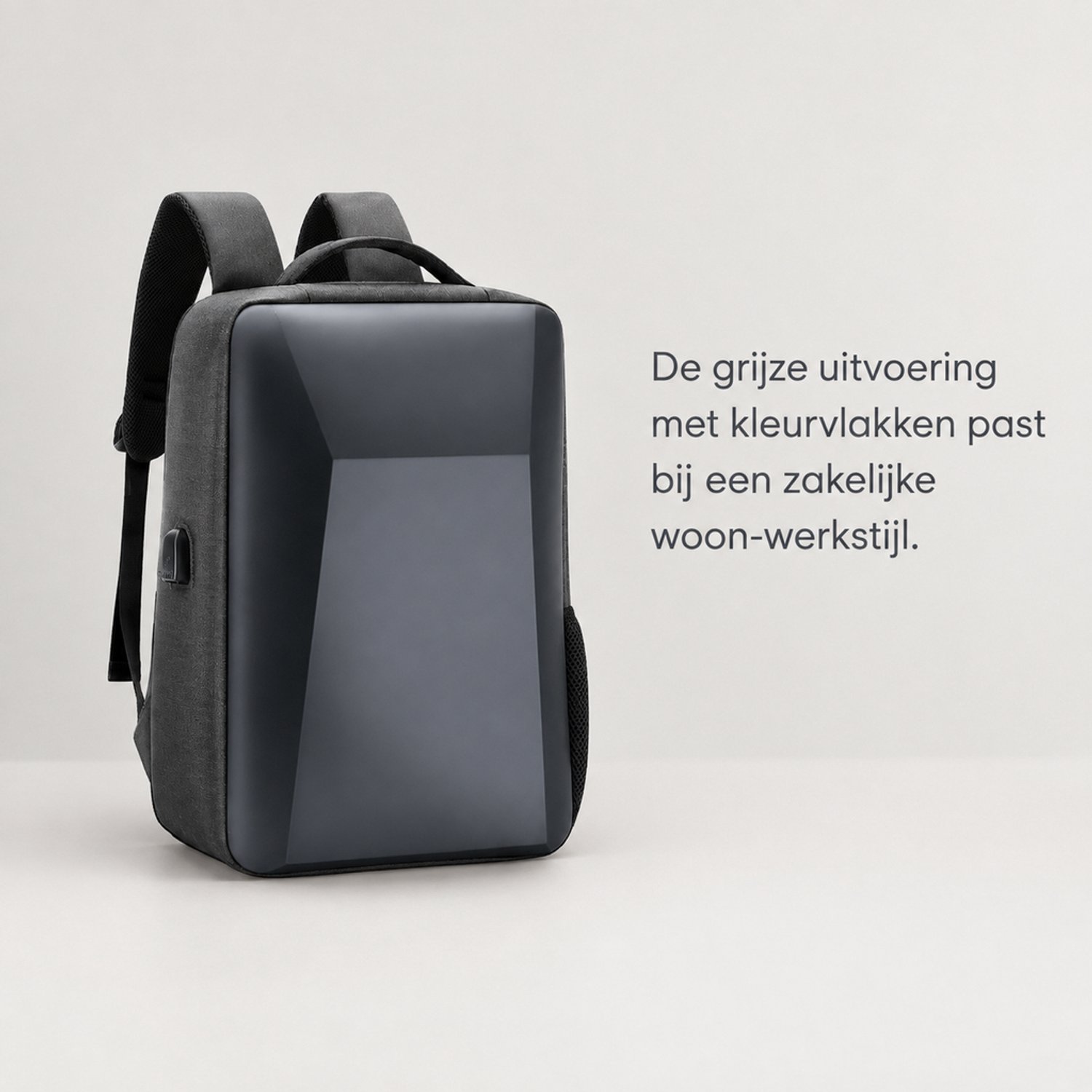Rugzak - 20-35 l - Hard-shell ontwerp - Voor woon-werkverkeer en zakenreizen - Grijs